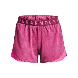 Under Armour Women's Hot Pink Layered Athletic Shorts
